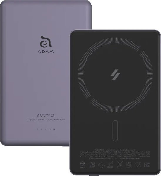 Power bank Adam Elements Gravity C5, 5000 mAh, MagSafe, vjollcë
