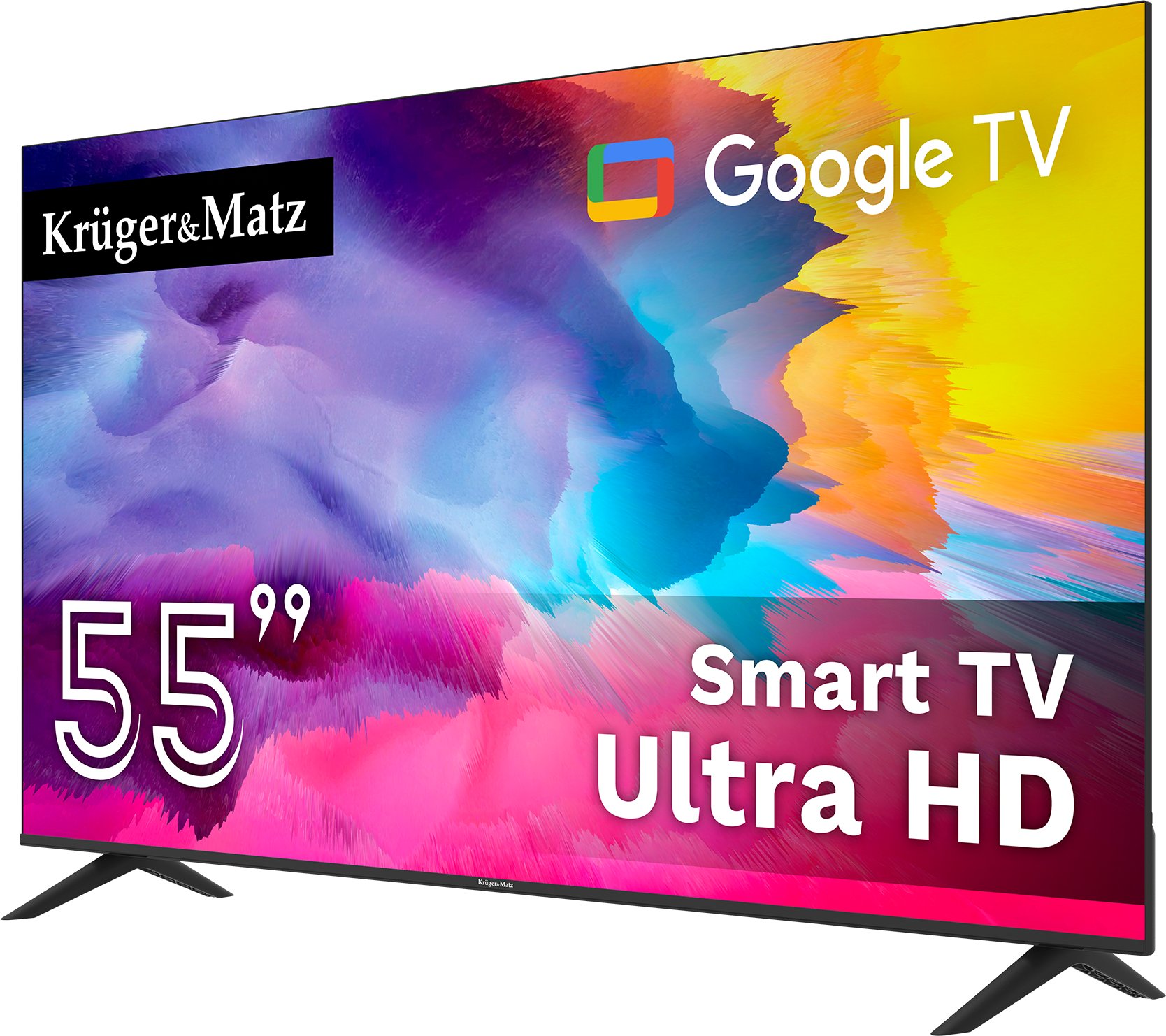 Televizor KRUGER &amp; MATZ KM0255UHD-G, 55", 4K UHD, Smart TV
