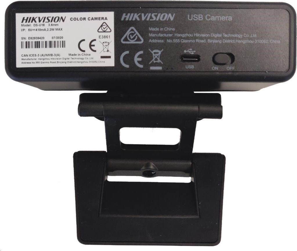 Kamerë web HIKVISION DS-U18, 8MP, 4K, e zezë