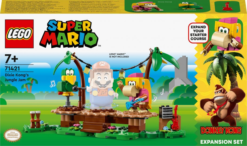 Set LEGO® Super Mario™ 71421 Dixie Kong and the Jungle Concert - Expansion Set