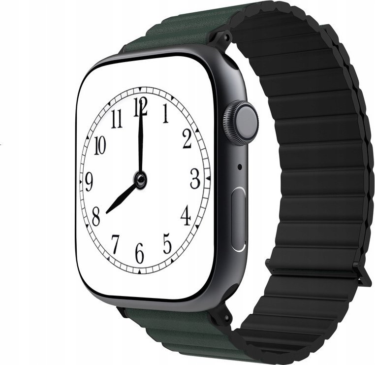 Byzylyk për Apple Watch JCPal FlexDuo, 38/40/41mm, dyngjyrësh i zi dhe jeshile Midnight