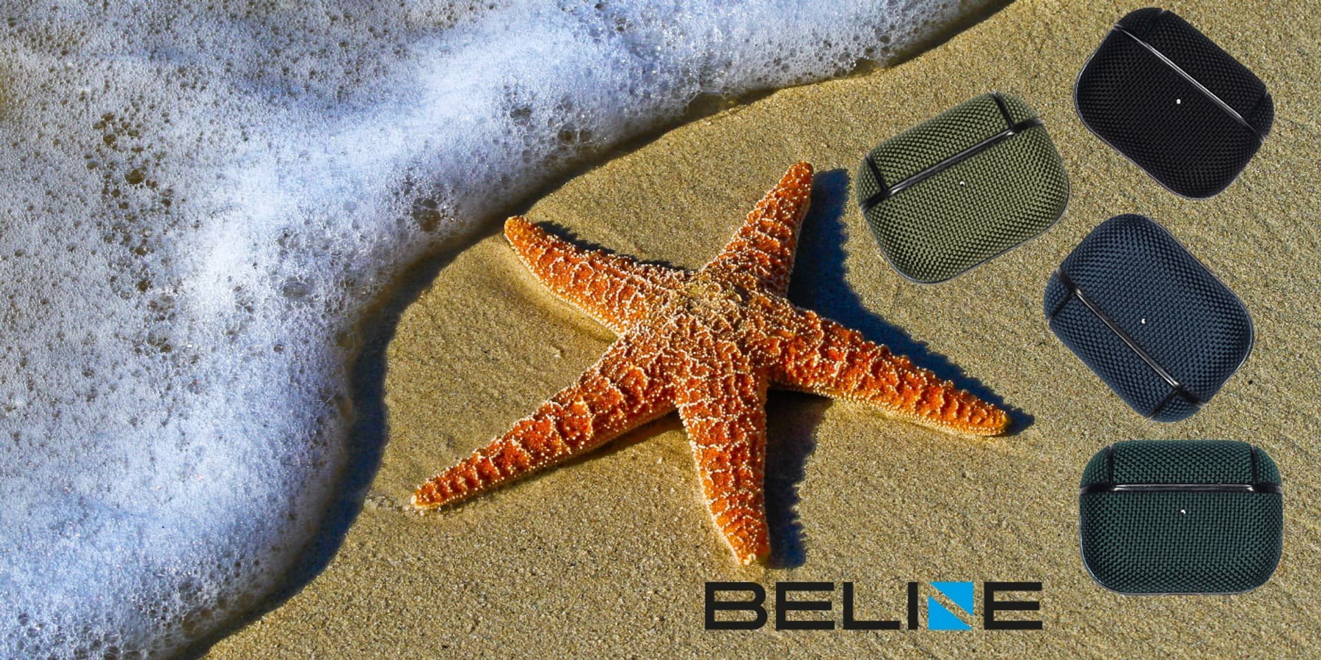 Mbulesë Beline për AirPods 1/2, TPU, me karabinë, jeshile