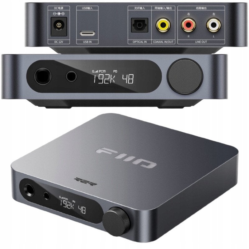 Amplifikator DAC për kufje FiiO K11 R2R, 384kHz 24bit, DSD256, titani