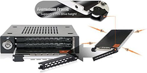 Adaptues kasete Icy Dock MB993SK-B, 3x 2.5" HDD SSD, SAS SATA, i zi