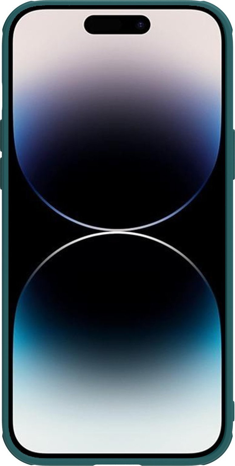 Mbulesë telefoni Nillkin CamShield Leather S Case për iPhone 14 Pro Max, kapak kamere, e gjelbër