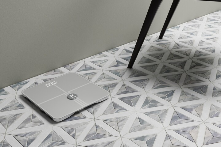 Peshore e mençur Tesla Smart Composition Scale Style Wi-Fi, e bardhë