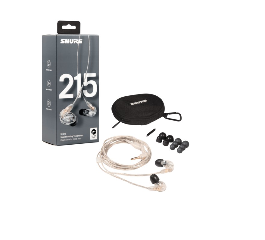 Kufje Shure SE215 PRO, transparente