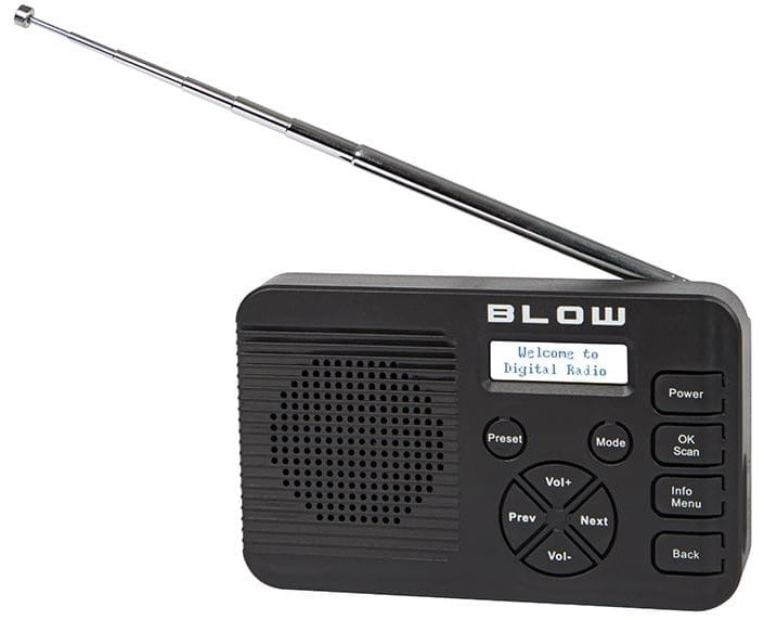 Radio portative BLOW RK4, DAB+ FM, Bluetooth, e zezë