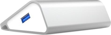 HUB USB Aukey, 4x USB-A 3.1 Gen1, i argjendtë