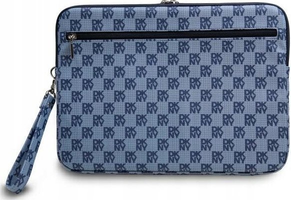 Mbulesë laptopi DKNY Checkered Pattern and Stripe, 13-14", lëkurë PU, blu