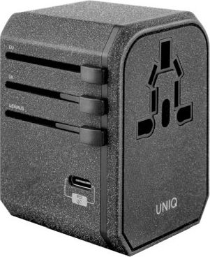 Karikues muri Uniq UNIQ137, 2x USB A, 1x USB C, 3A, gri