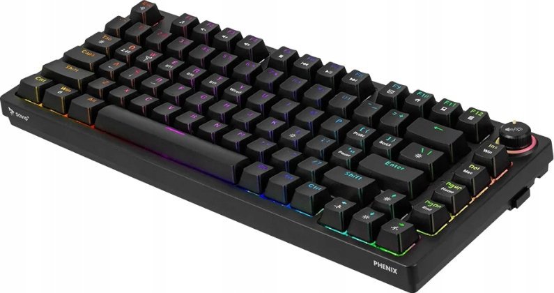 Tastierë mekanike pa tela Savio Phenix S, Gateron Yellow Pro, 82 taste, ABS, me ndriçim