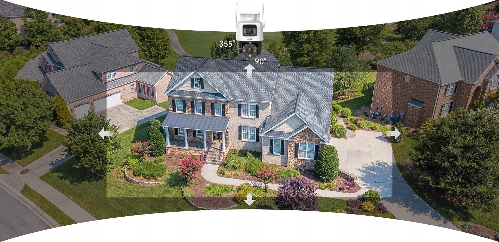 Kamerë IP Imou Cruiser Dual IPC-S7XP-8M0WED-0360B, 8MP, Wi-Fi 6, IP66, e bardhë