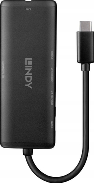 Stacion docking USB C Lindy 43358, HDMI 4K, 100W PD, i zi