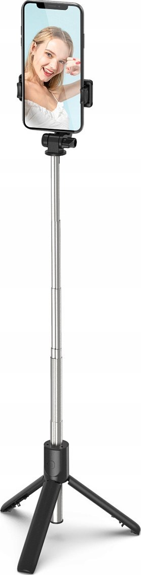 Selfie stick me tripod Wry1S, 0.7 m, për telefon, i zi