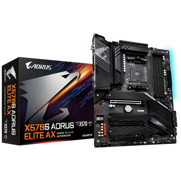 Pllakë amë Gigabyte X570S AORUS ELITE AX AMD X570 Socket AM4 ATX