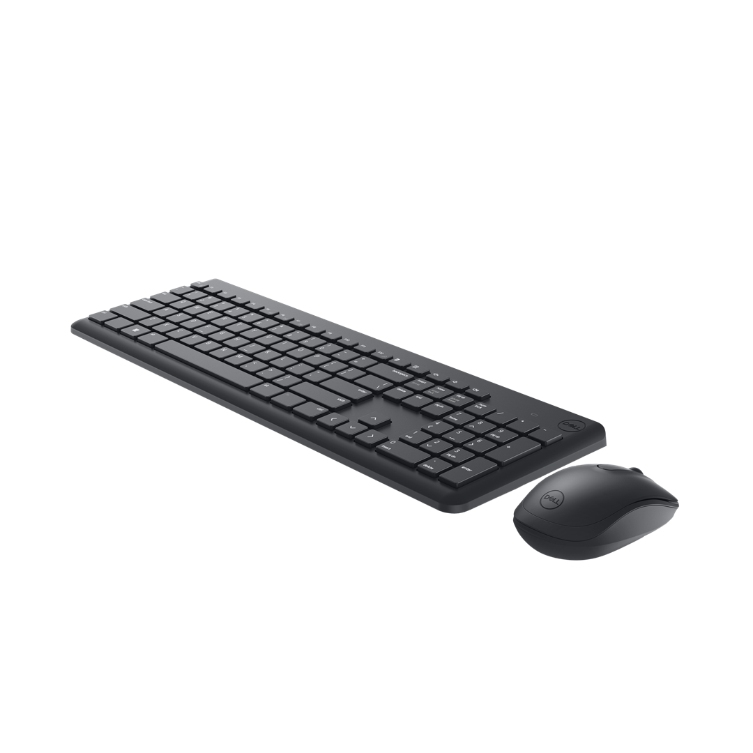 Set tastierë dhe maus DELL KM3322W, wireless, QWERTY, i zi