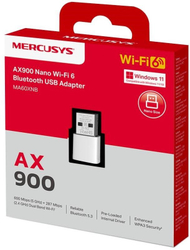 Adapter WiFi MERCUSYS MA60XNB, WiFi 6 AX900, Dual Band, Bluetooth 5.3, USB 2.0