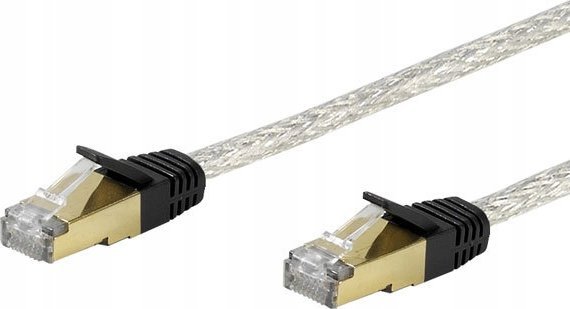 Kabllo rrjeti Vivanco RJ45 CAT 6 S/FTP, 2 m, kontakte me ar, transparente