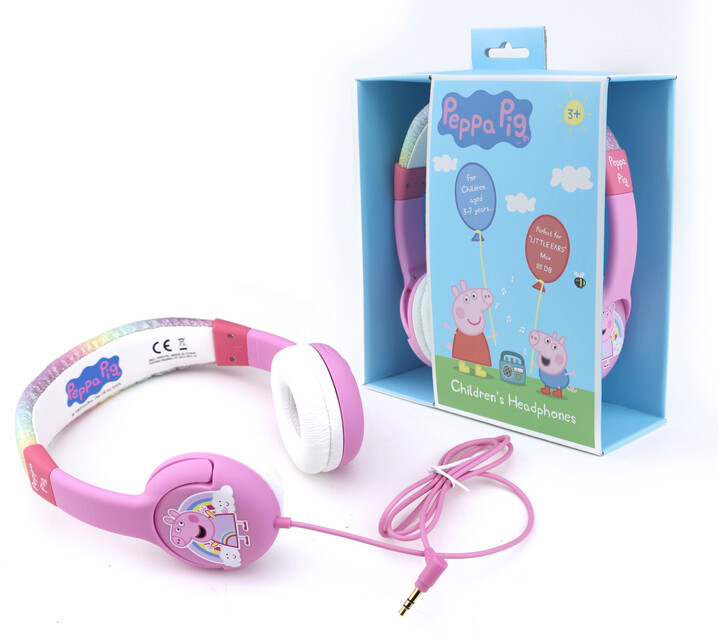 Kufje OTL Technologies Rainbow Peppa, rozë