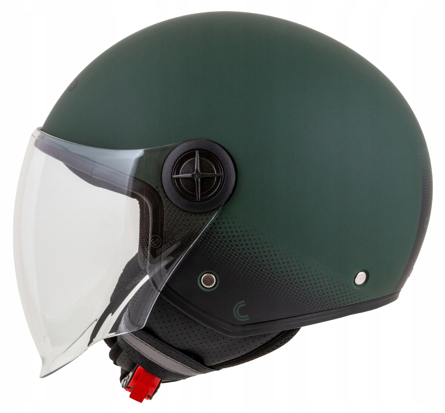 Helmetë moto Cassida 4 In One Handy Jet L, demi jet, green khaki