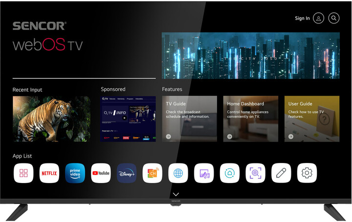 Televizor Sencor SLE 50US801TCSB, 50" (126cm), 4K UHD, i zi
