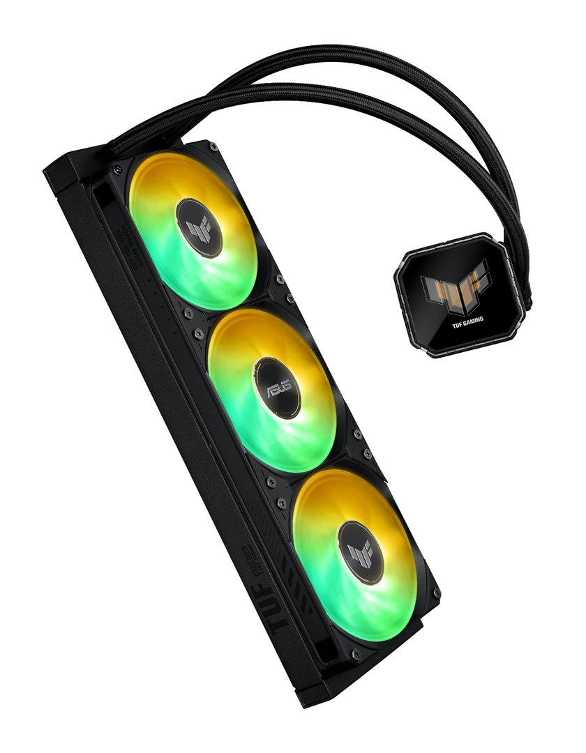 ASUS TUF Gaming LC III 360 ARGB LCD ладилник за вода, 12 см, црн