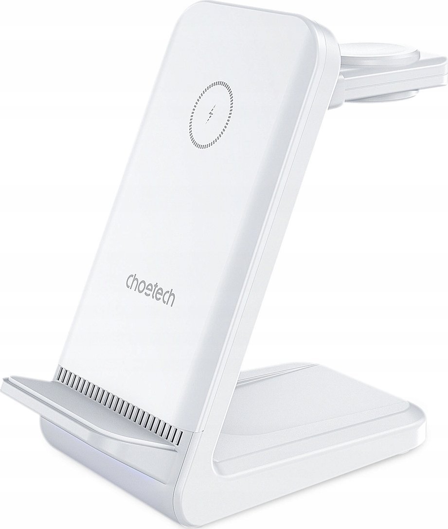 Karikues wireless 4 në 1 Choetech T600, 15W, MagSafe, i bardhë
