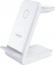 Karikues wireless 4 në 1 Choetech T600, 15W, MagSafe, i bardhë