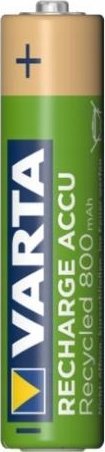 Bateri të rikarikueshme AAA Varta Recycled 56813101402, NiMH 800mAh, 1.2V, paketim 2 copë