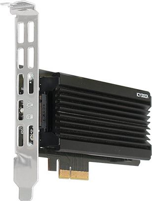 Adapter PCIe Icy Dock EZConvert Ex Pro MB987M2P-1B, PCIe 3.0 x4, për SSD M.2 NVMe, i zi
