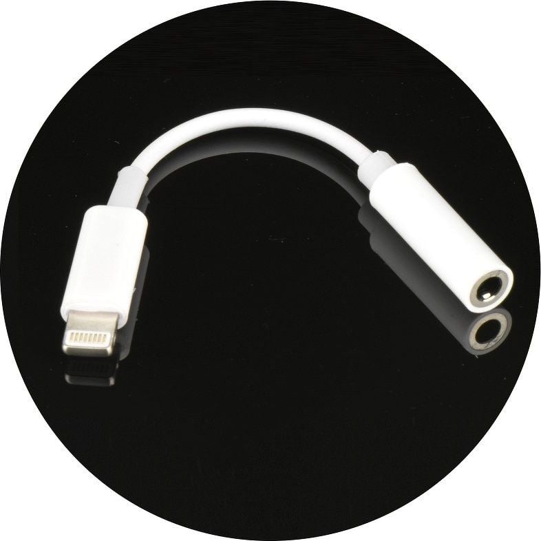 Adapter audio Partner Telecom Converter OEM, Lightning në Jack 3.5 mm, i bardhë