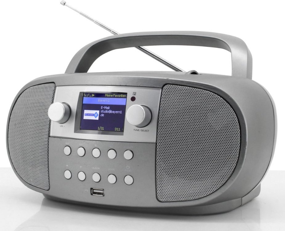 Radio tavoline Soundmaster SCD7600TI, internet radio DAB+ FM CD USB Bluetooth, gri grafit