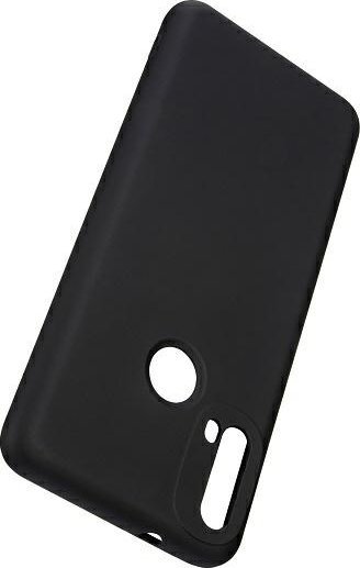 Mbështjellës silikoni Motorola Moto E20, me pëlhurë të brendshme, i zi