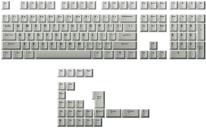 Shfaq detaje për Taste për tastierë Keycaps Akko Cool Grey, 132 taste, Cherry Taste për tastierë Keycaps Akko Cool Grey, 132 taste, Cherry