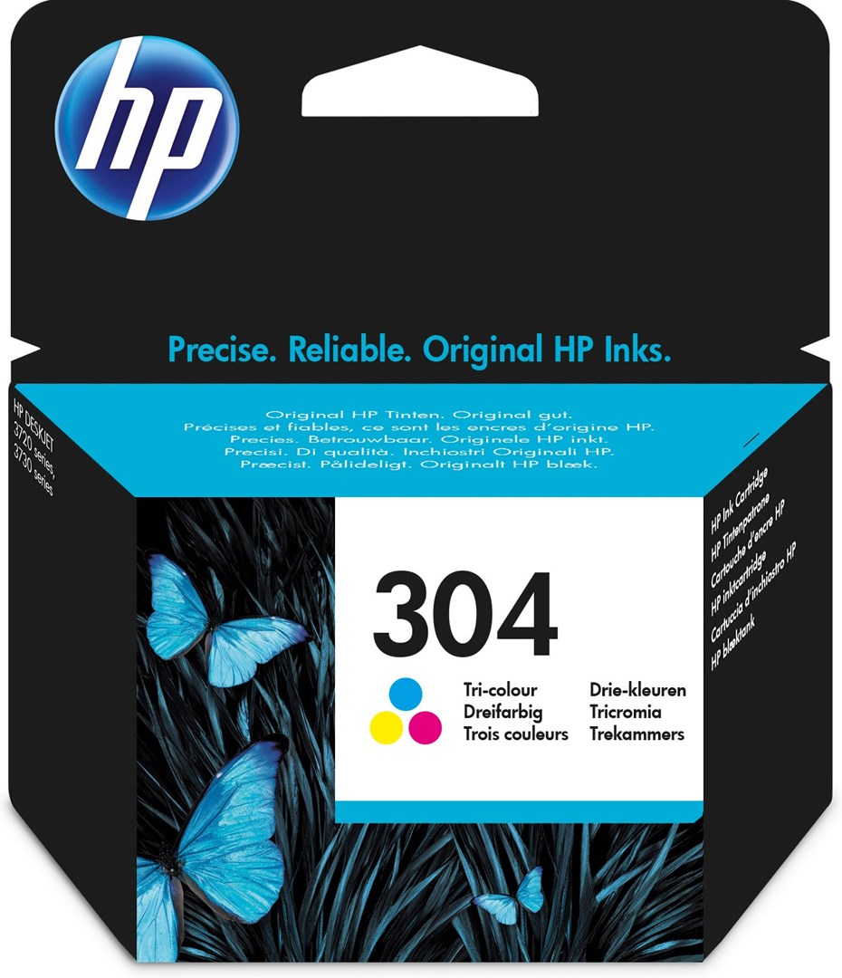 Ngjyrë për printer HP 304, 2 ml, e kaltër / vjollcë /  e verdhë