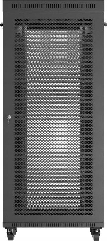 Kabinet rack 19" Lanberg FF01, 37U, 800x800 mm, me derë rrjete, i zi