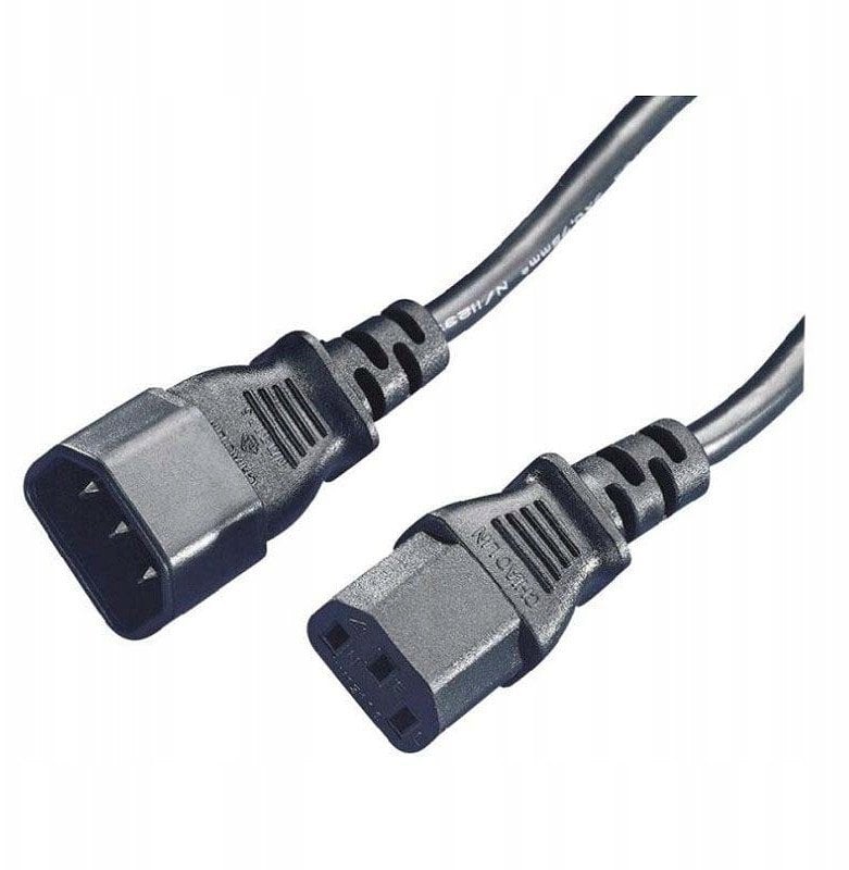 Kabllo zgjatëse rryme NN PC IEC, 1.5m, 10A 230V, e zezë