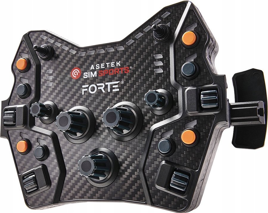 Button box Asetek SimSports Forte GT, 21 butona, për timon 330 mm, i zi