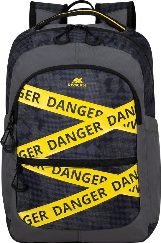 Shpinore për laptop Rivacase Erebus, 15.6", kundër ujit, kamuflazh gri e verdhë