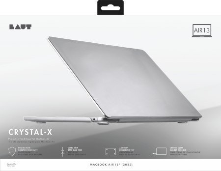Mbulesë mbrojtëse Laut Crystal X LT MA22SLC për MacBook Air 13", transparente