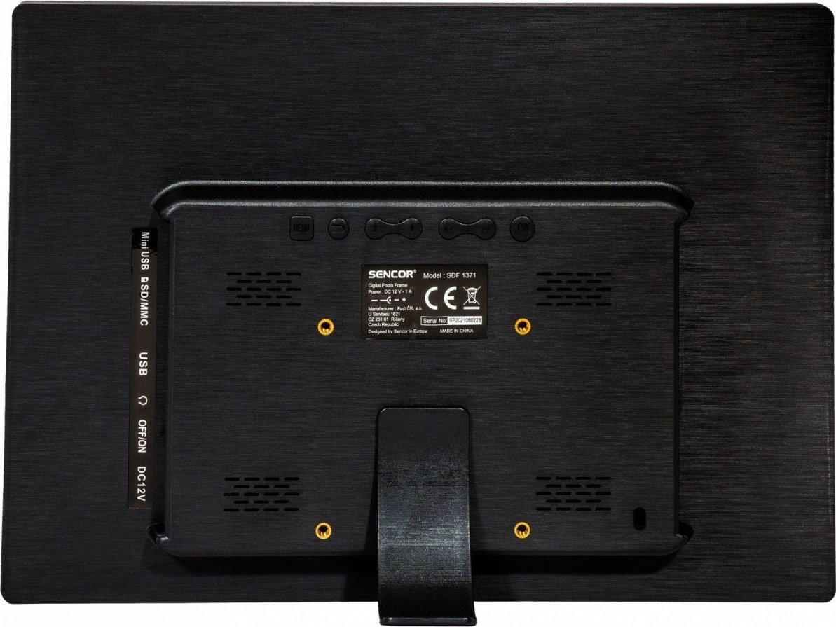 Дигитална рамка Sencor SDF 1371 B, 13.3\", резолуција 1280x800, црна