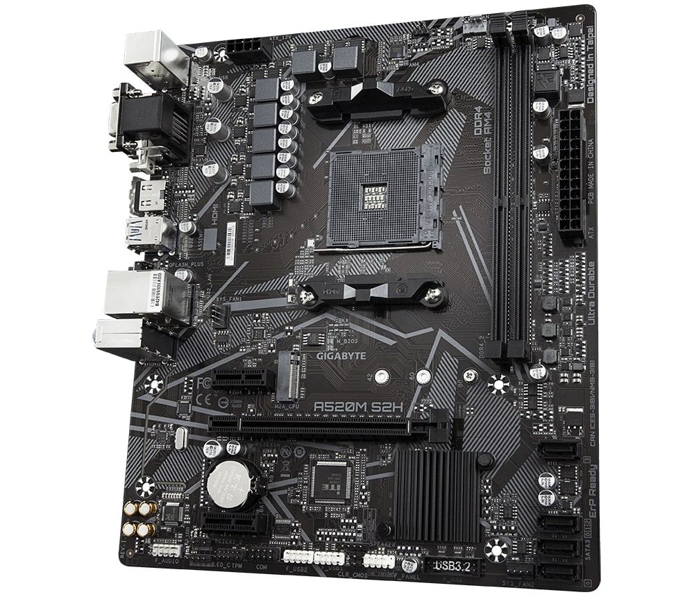 Pllakë amë Gigabyte A520M S2H motherboard Socket AM4 micro ATX