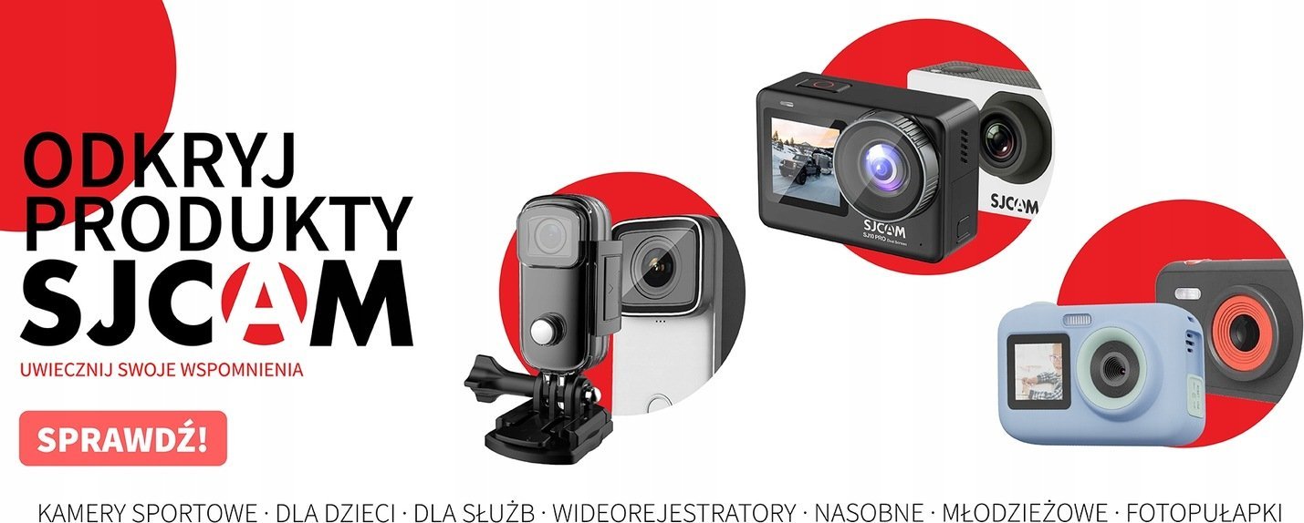 Филтер за нуркање SJCAM DIVING FILTER SJ8, за камери SJ8, црвен