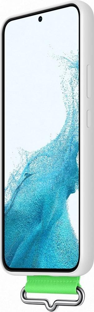 Mbulesë silikoni Samsung EF-GS906T, me rrip, për Galaxy S22 Plus, e bardhë