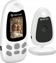 Камера за бебиња Денвер BC-250, безжична 2.4GHz, екран 2\", бела