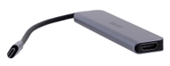 Qendër USB-C Unitek H1118A, USB-A x3, USB-C, HDMI, SD, microSD, e hirtë
