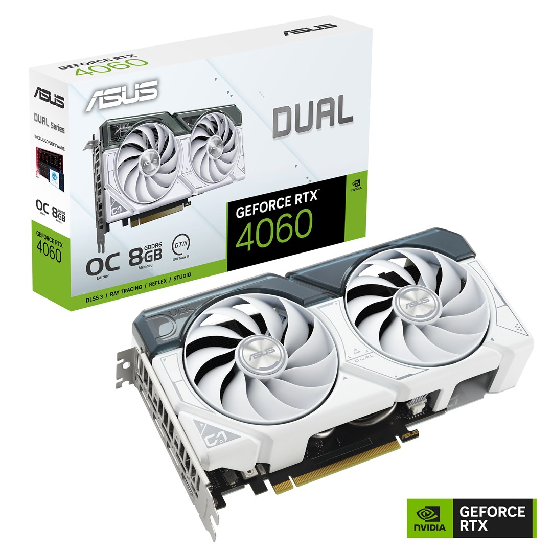 Kartë grafike ASUS Dual NVIDIA GeForce RTX­ 4060, 8 GB GDDR6
