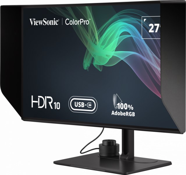 Монитор Вјусоник VP2786-4K, 27\", 4K Ултра ХД, ЛЦД, црн