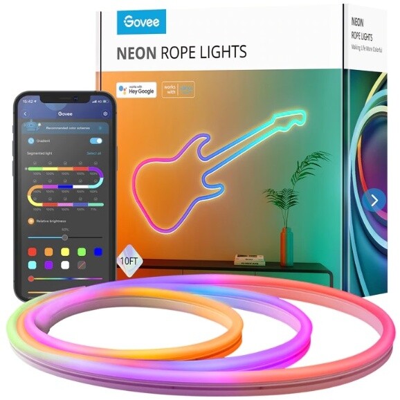 Shirit fleksibil Govee Neon SMART LED RGBIC, 3m